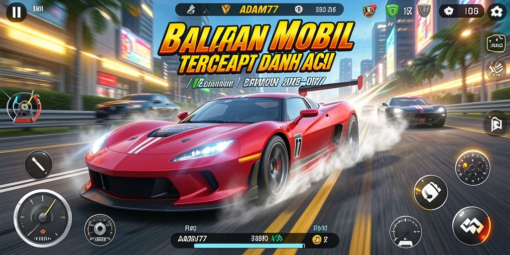Gameplay balapan yang menarik dan grafis memukau di ADAM77.