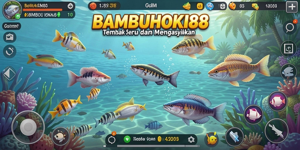 Screenshot gameplay Tembak Ikan di BAMBUHOKI88.