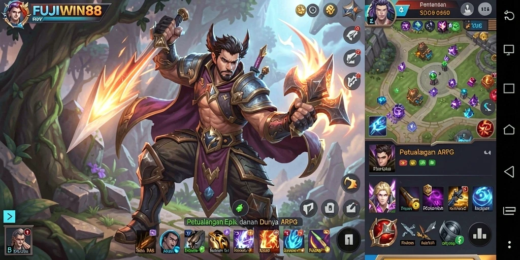 Tangkap momen seru dalam pertarungan ARPG di FUJIWIN88.