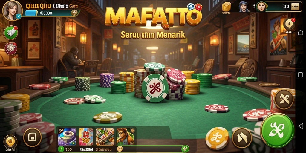 Tampilan gameplay QiuQiu yang seru dan interaktif.