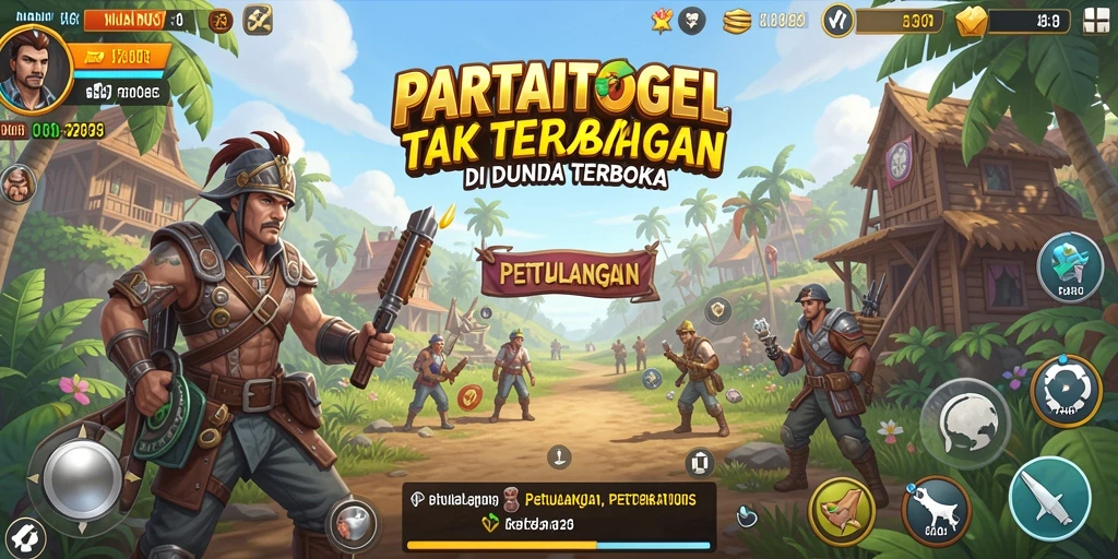 Tampilan gameplay menakjubkan di dunia terbuka yang luas.