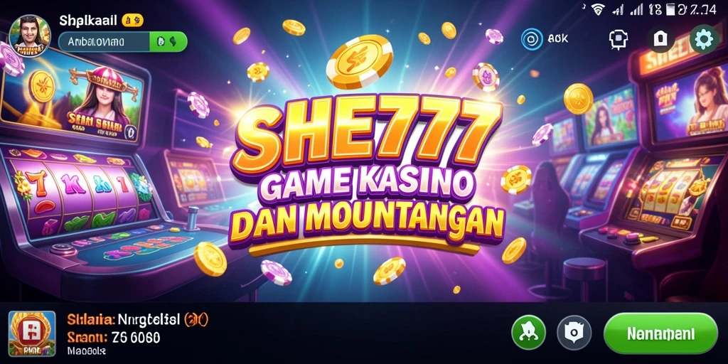 Tampilan gameplay seru di SHE777 dengan berbagai pilihan permainan Kasino.