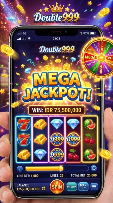 Tampilan antarmuka aplikasi double999 yang menarik.